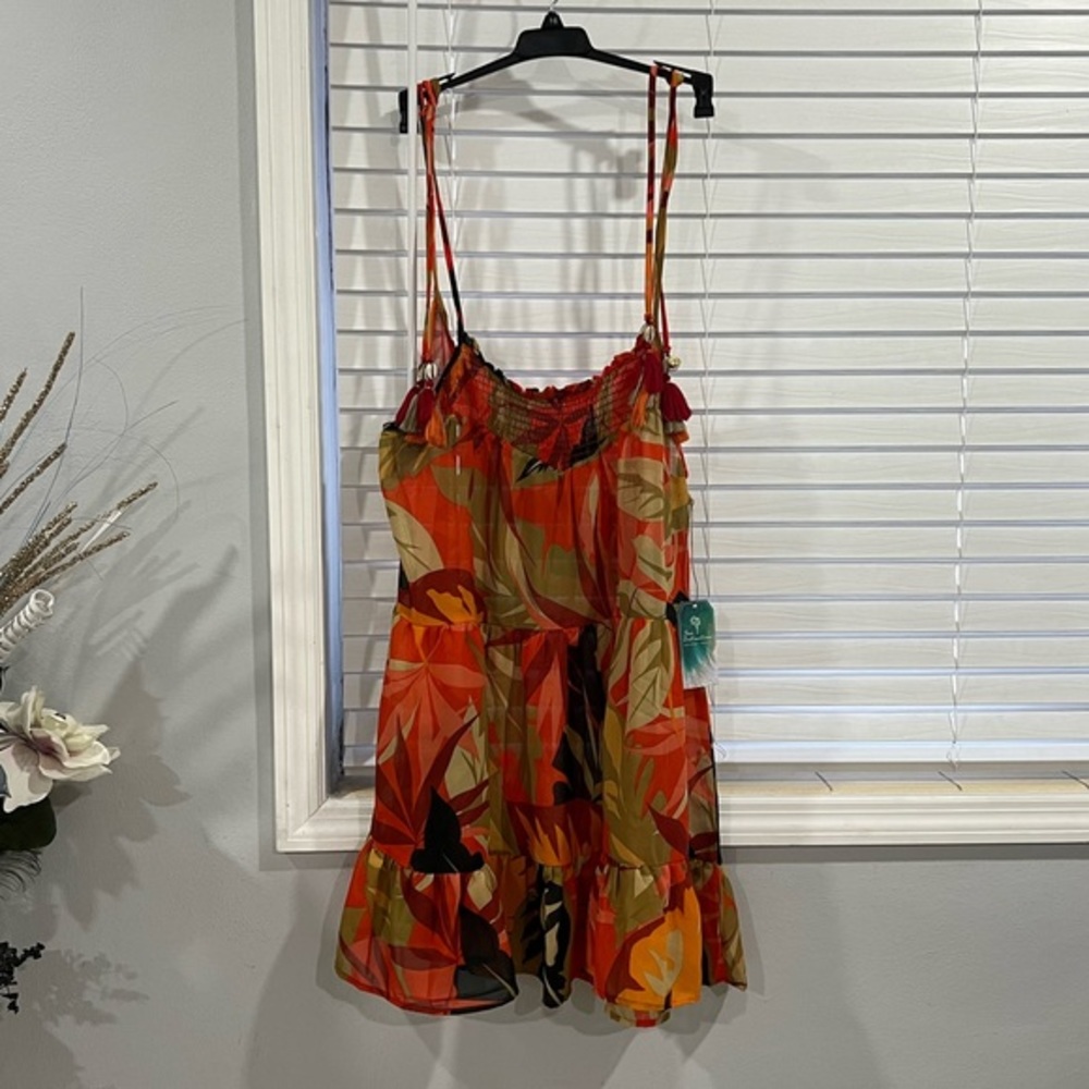 True Destinations print coverup dress